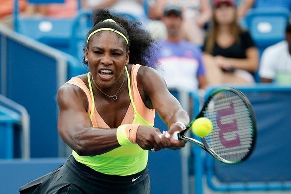Serena Williams in action